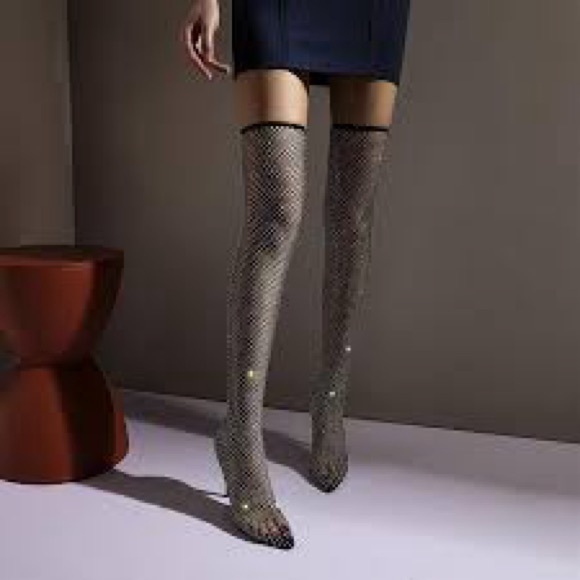 Fashion Nova Shoes - Fashion Nova Black Mesh